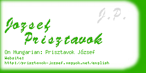 jozsef prisztavok business card