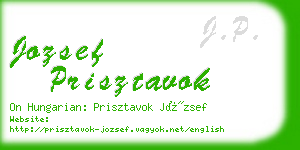 jozsef prisztavok business card